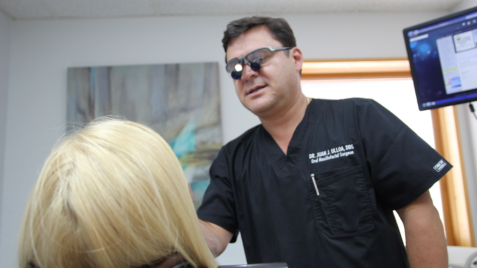 Dr. Ulloa Assessing a Patient